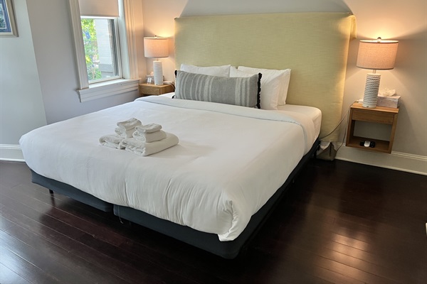 Main bedroom with king bed